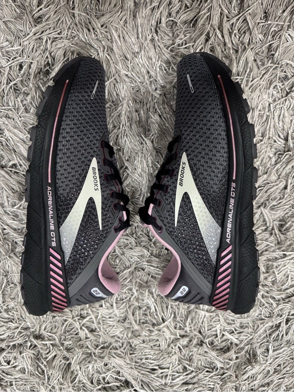 Brooks Women's Black & Pink Adrenaline GTS Running Shoes